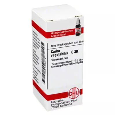 CARBO VEGETABILIS C 30 globuler, 10 g