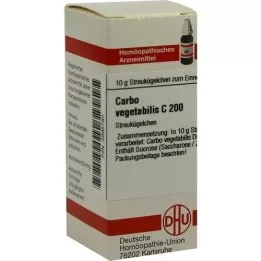 CARBO VEGETABILIS C 200 globuler, 10 g