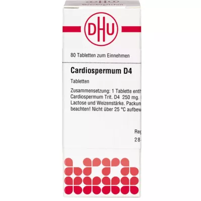 CARDIOSPERMUM D 4 tabletter, 80 stk
