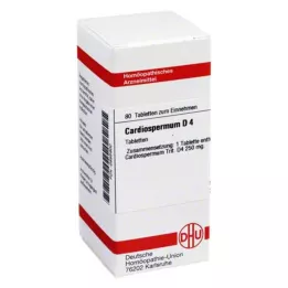 CARDIOSPERMUM D 4 tabletter, 80 stk