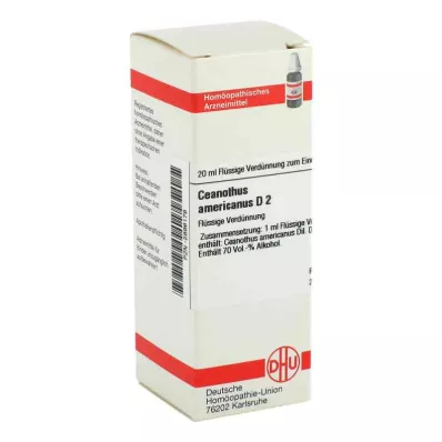 CEANOTHUS AMERICANUS D 2 Fortynning, 20 ml