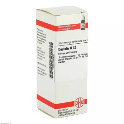 DIGITALIS D 12 Fortynning, 20 ml DIGITALIS D 12 Fortynning, 20 ml