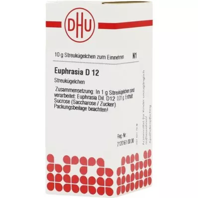 EUPHRASIA D 12 globuler, 10 g