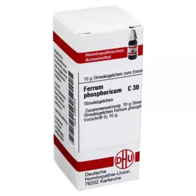 FERRUM PHOSPHORICUM C 30 globuler, 10 g