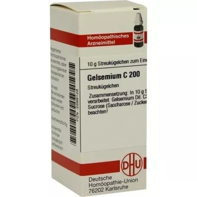 GELSEMIUM C 200 globuler, 10 g