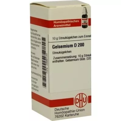 GELSEMIUM D 200 globuler, 10 g