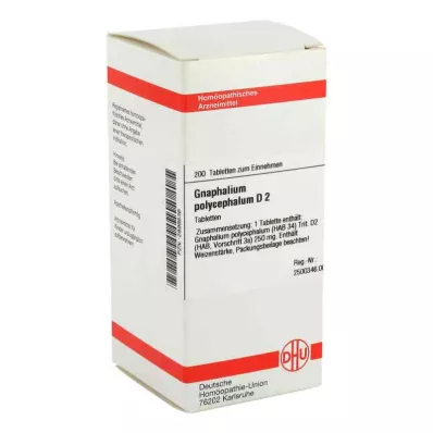 GNAPHALIUM POLYCEPHALUM D 2 tabletter, 200 stk