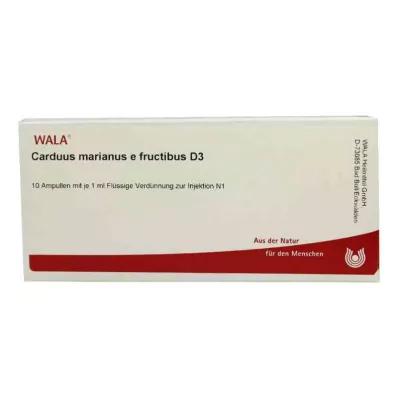 CARDUUS MARIANUS E fructibus D 3 Ampuller, 10X1 ml CARDUUS MARIANUS E fructibus D 3 Ampuller, 10X1 ml