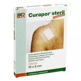 CURAPOR Steril transparent sårbandasje 8x10 cm, 5 stk
