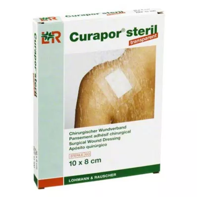 CURAPOR Steril transparent sårbandasje 8x10 cm, 5 stk CURAPOR Steril transparent sårbandasje 8x10 cm, 5 stk