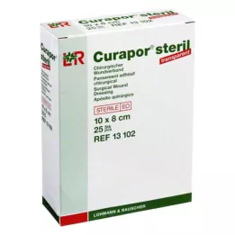 CURAPOR Steril transparent sårbandasje 8x10 cm, 25 stk