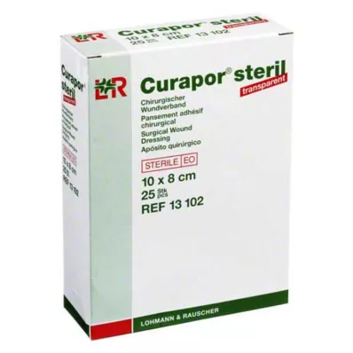 CURAPOR Steril transparent sårbandasje 8x10 cm, 25 stk CURAPOR Steril transparent sårbandasje 8x10 cm, 25 stk