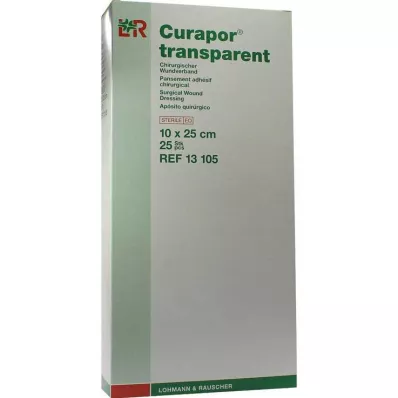 CURAPOR Steril transparent sårbandasje 10x25 cm, 25 stk CURAPOR Steril transparent sårbandasje 10x25 cm, 25 stk