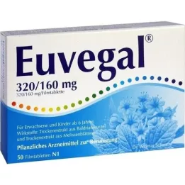 EUVEGAL 320 mg/160 mg filmdrasjerte tabletter, 50 stk