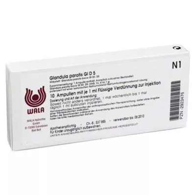 GLANDULA PAROTIS GL D 5 ampuller, 10X1 ml GLANDULA PAROTIS GL D 5 ampuller, 10X1 ml