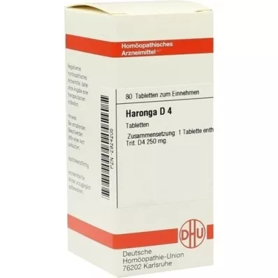 HARONGA D 4 tabletter, 80 stk