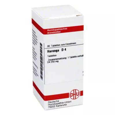HARONGA D 4 tabletter, 80 stk