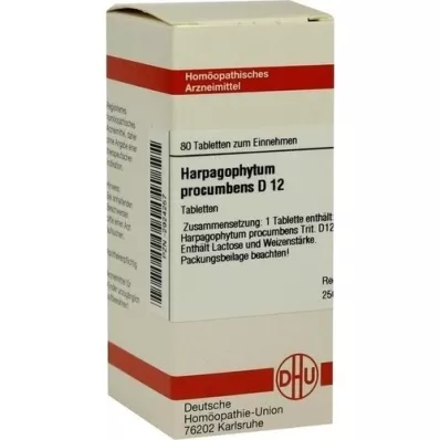 HARPAGOPHYTUM PROCUMBENS D 12 tabletter, 80 stk
