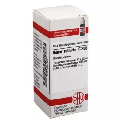 HEPAR SULFURIS C 200 globuler, 10 g