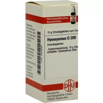 HYOSCYAMUS D 200 globuler, 10 g