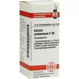 KALIUM CARBONICUM C 30 globuler, 10 g