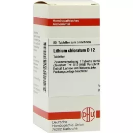 LITHIUM CHLORATUM D 12 tabletter, 80 stk