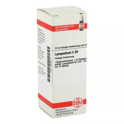 LYCOPODIUM C 30-fortynning, 20 ml LYCOPODIUM C 30-fortynning, 20 ml