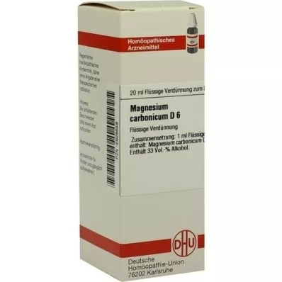 MAGNESIUM CARBONICUM D 6 Fortynning, 20 ml