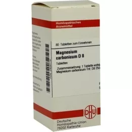 MAGNESIUM CARBONICUM D 8 tabletter, 80 stk