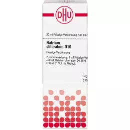 NATRIUM CHLORATUM D 10 Fortynning, 20 ml