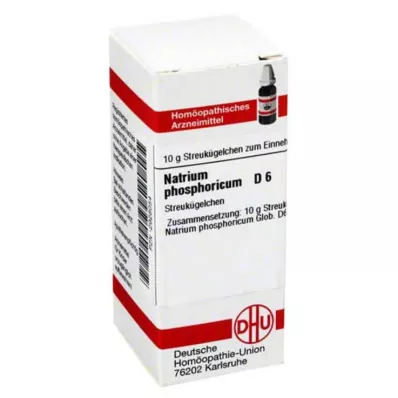 NATRIUM PHOSPHORICUM D 6 globuli, 10 g