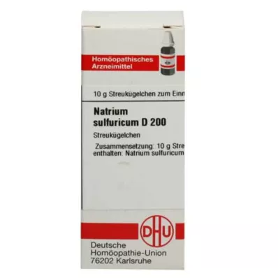 NATRIUM SULFURICUM C 200 globuler, 10 g