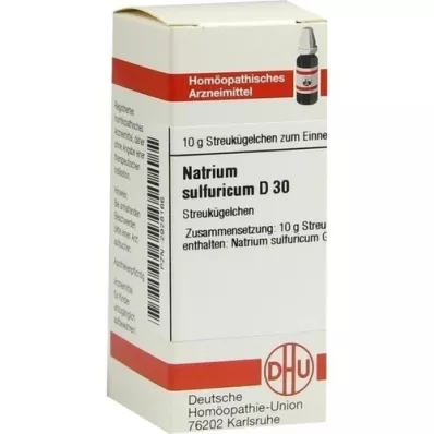 NATRIUM SULFURICUM D 30 globuler, 10 g