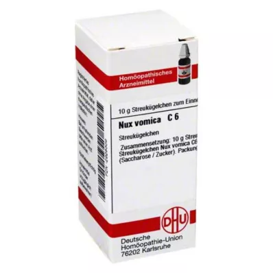NUX VOMICA C 6 globuli, 10 g