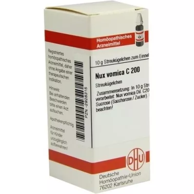 NUX VOMICA C 200 globuler, 10 g