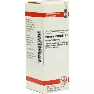 PAEONIA OFFICINALIS D 3 Fortynning, 20 ml