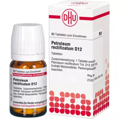 PETROLEUM RECTIFICATUM D 12 tabletter, 80 stk