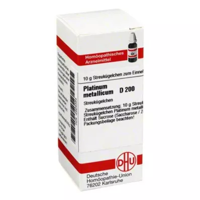 PLATINUM METALLICUM D 200 globuler, 10 g