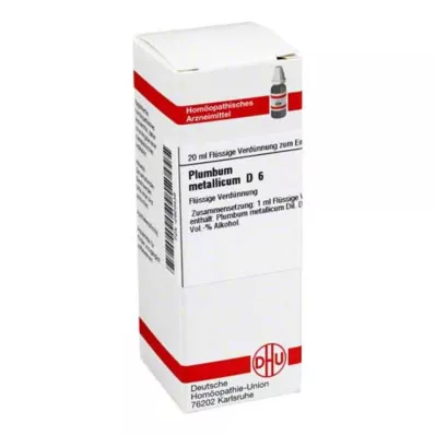 PLUMBUM METALLICUM D 6 Fortynning, 20 ml PLUMBUM METALLICUM D 6 Fortynning, 20 ml