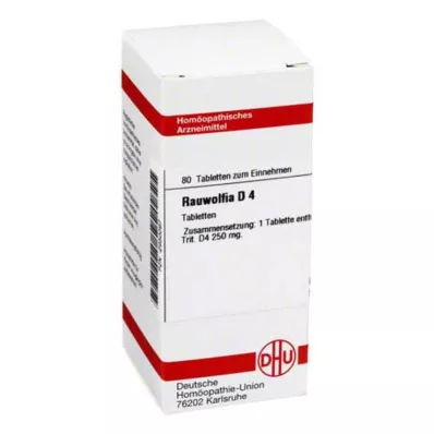 RAUWOLFIA D 4 tabletter, 80 stk RAUWOLFIA D 4 tabletter, 80 stk
