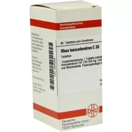 RHUS TOXICODENDRON C 30 tabletter, 80 stk