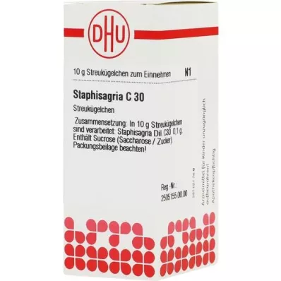STAPHISAGRIA C 30 globuler, 10 g