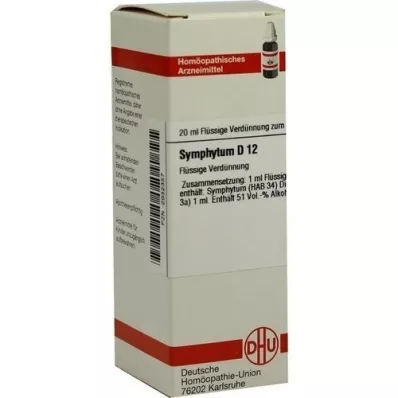 SYMPHYTUM D 12 Fortynning, 20 ml