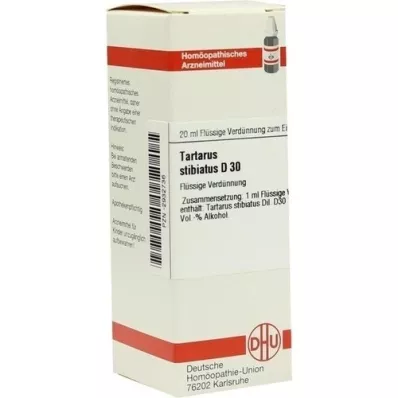 TARTARUS STIBIATUS D 30 Fortynning, 20 ml