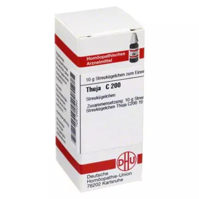 THUJA C 200 globuler, 10 g THUJA C 200 globuler, 10 g