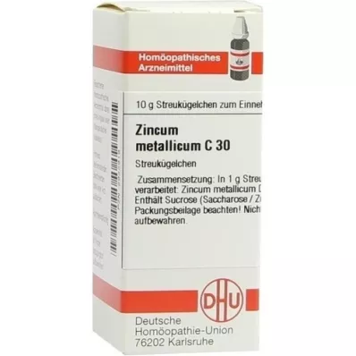 ZINCUM METALLICUM C 30 globuler, 10 g