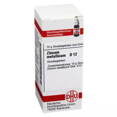 ZINCUM METALLICUM D 12 globuler, 10 g