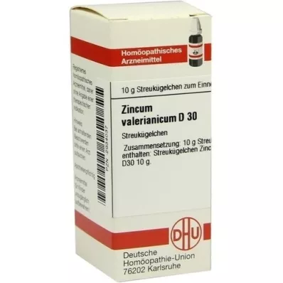 ZINCUM VALERIANICUM D 30 globuler, 10 g