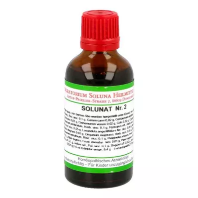 SOLUNAT Nr. 2 dråper, 50 ml SOLUNAT Nr. 2 dråper, 50 ml