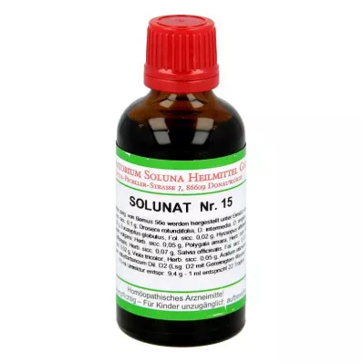 SOLUNAT Nr. 15 dråper, 50 ml SOLUNAT Nr. 15 dråper, 50 ml